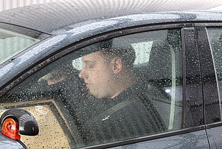 Bildtext: Unser Mitarbeiter R.W. beim Start.