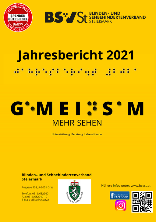 Bildtext: Deckblatt Jahresbericht 2021.