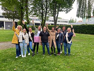 Bildtext: Gruppenfoto der Polterrunde.