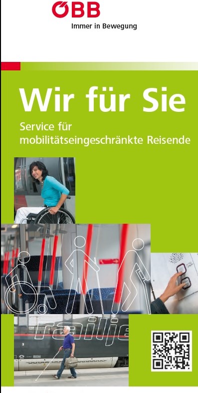 Bildtext: Titelblatt ÖBB barrierefrei.